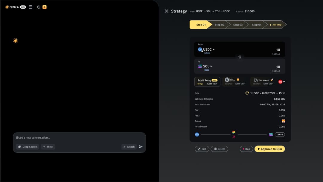 DeFi management in seconds